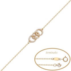 Pulsera alianzas de Oro