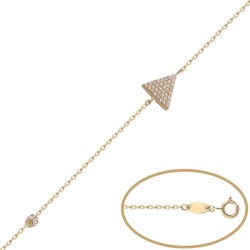 Pulsera de Oro triángulo