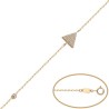 Pulsera de Oro triángulo