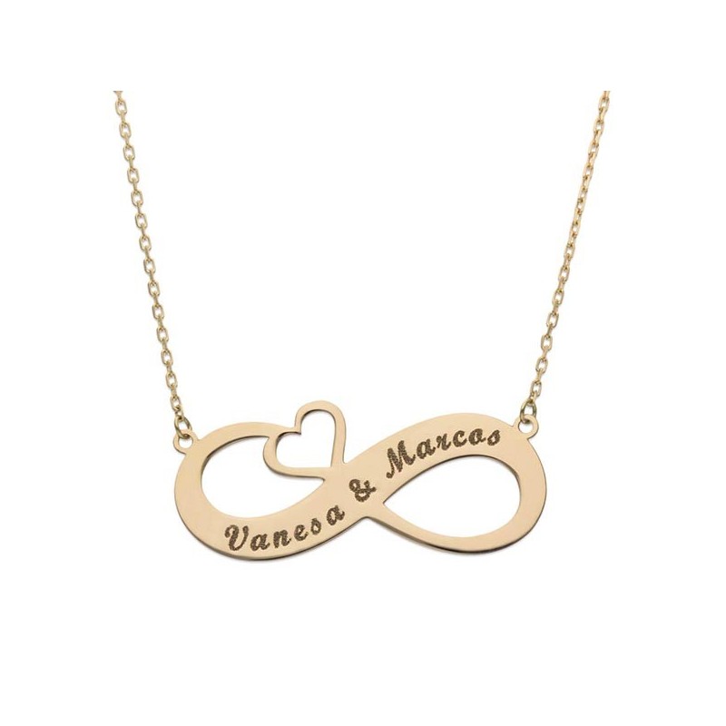 Gargantilla personalizada Oro infinito nombres