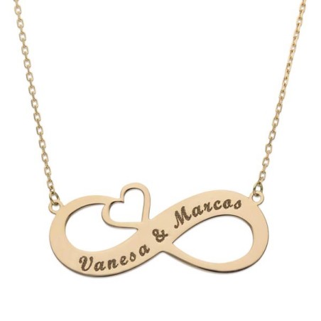 Gargantilla personalizada Oro infinito nombres