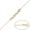 Pulsera de Oro Mamá y corazón