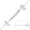 Pulsera de plata Mamá y niños