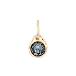 Charm Uno de 50 Swarovski gris CHA0079GRSORO