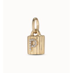 Letra P Uno de 50 dorada 'MYPADLOCK P' CHA0232BLNORO
