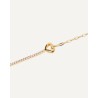 Pulsera plata dorada T-Adoro Strass corazón 54.PU.16.D