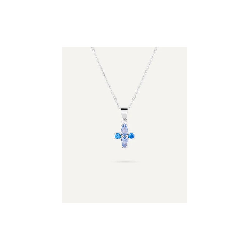 Collar T-Adoro Sweet piedras azules 44.CO.01