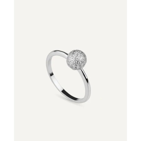 Sortija T-Adoro plata esfera circonitas 49.SO.01