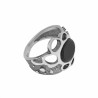 Anillo de plata Fink azabache T115201