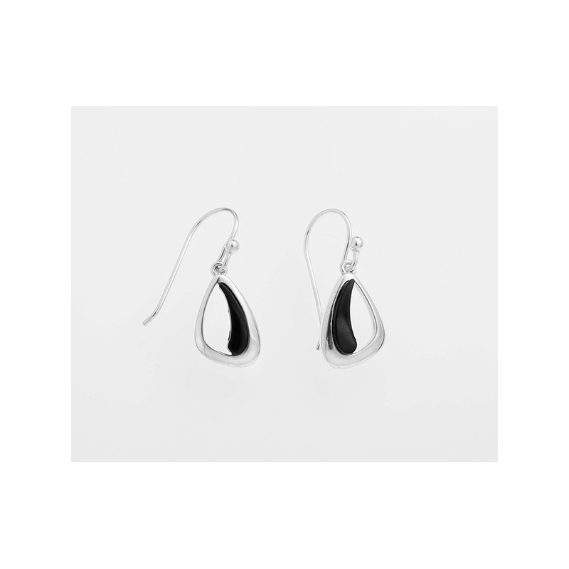 Pendientes de plata Fink azabache 'Compostela' T13413
