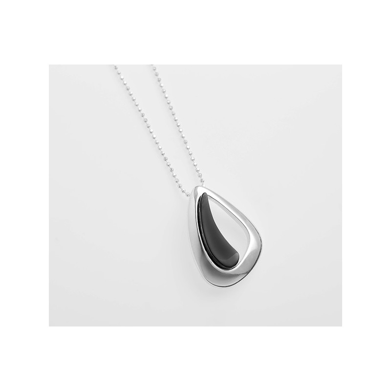 Colgante de plata Fink azabache 'Compostela' T02412