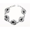 Pulsera de plata Fink azabache 'Intemporal' T065023