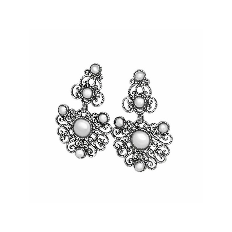 Pendientes de plata Fink H046603