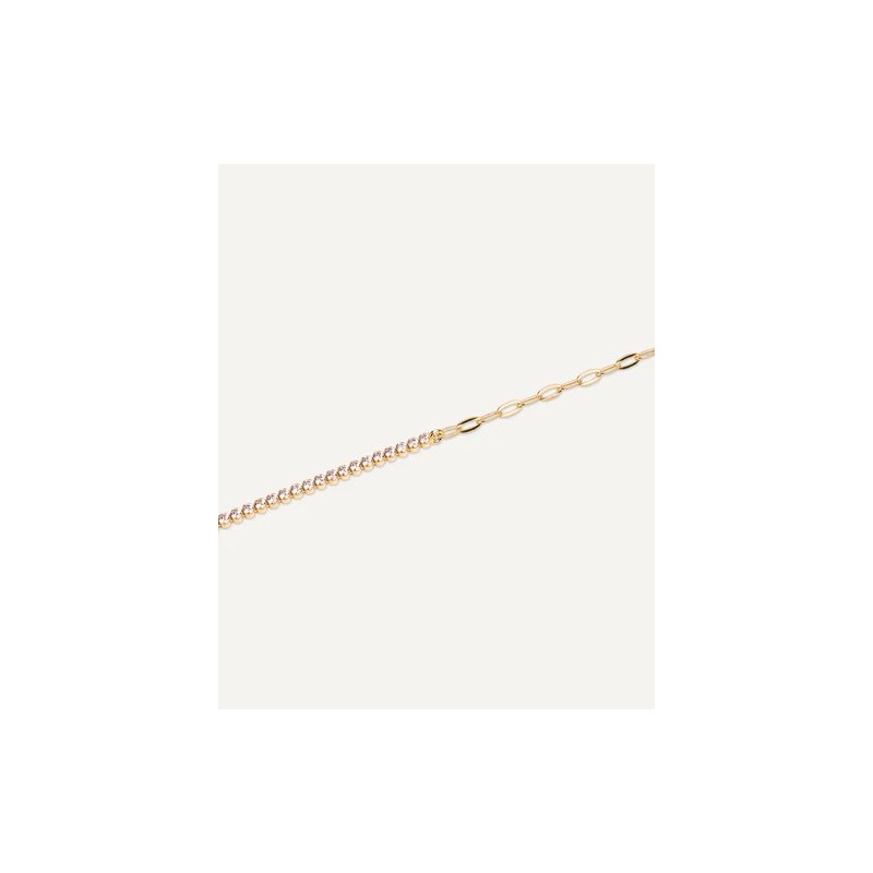 Pulsera mujer T-Adoro plata dorada 54.PU.01.D
