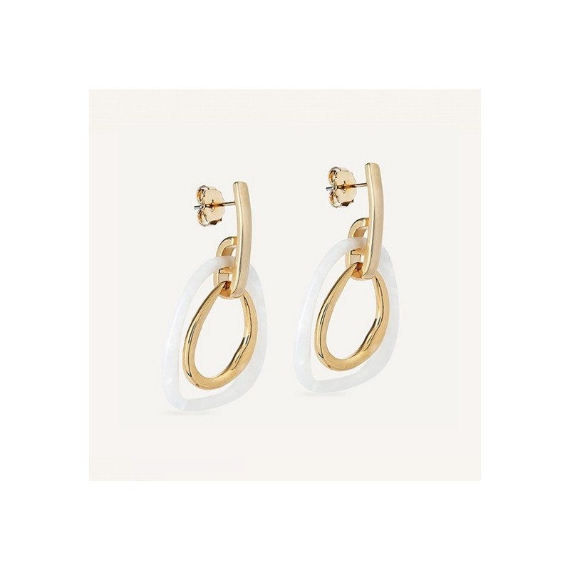 Pendientes Vidal & Vidal Reflexe acetato blanco X47568