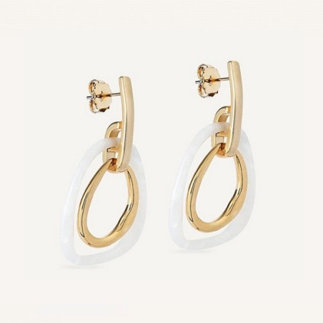 Pendientes Vidal & Vidal Reflexe acetato blanco X47568