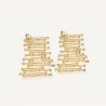 Pendientes Vidal & Vidal Nudo redosa tiras X47497