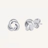 Pendientes Vidal & Vidal Nudo grande plateado Q3302A