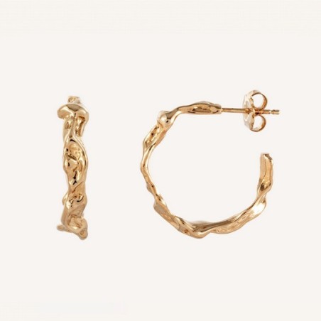 Aros con textura Vidal & Vidal Oro G3602