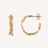 Aros con textura Vidal & Vidal Oro G3602