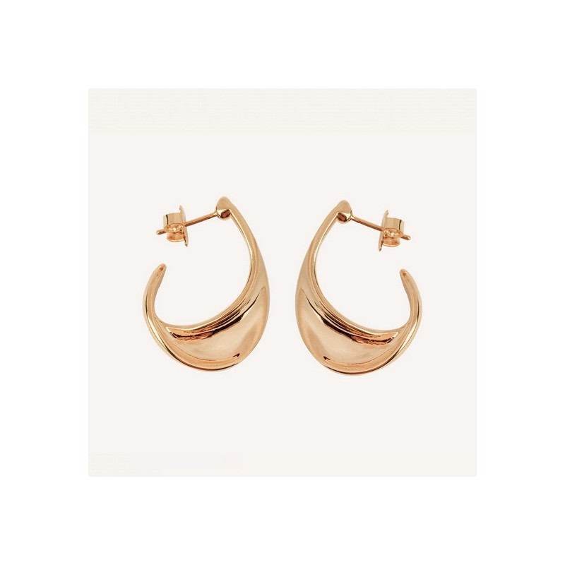 Aros retorcidos XXL Vidal & Vidal chapados Oro G3581
