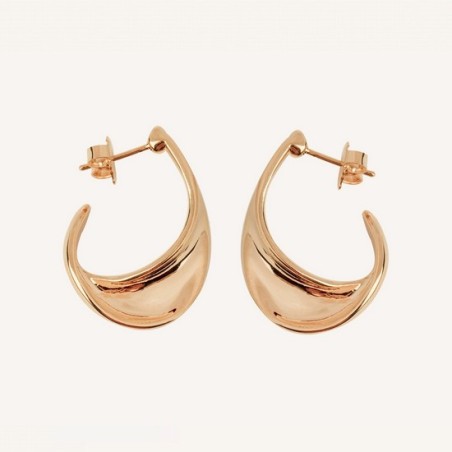 Aros retorcidos XXL Vidal & Vidal chapados Oro G3581
