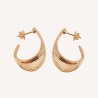 Aros retorcidos XXL Vidal & Vidal chapados Oro G3581
