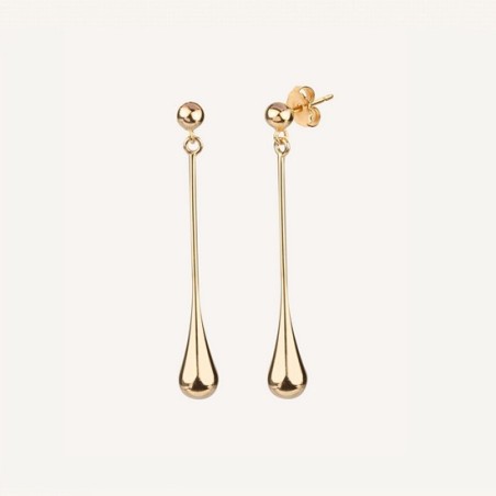 Pendientes Vidal & Vidal dorados gotas G0476D