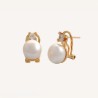 Pendientes Vidal & Vidal perla cierre omega G1158B