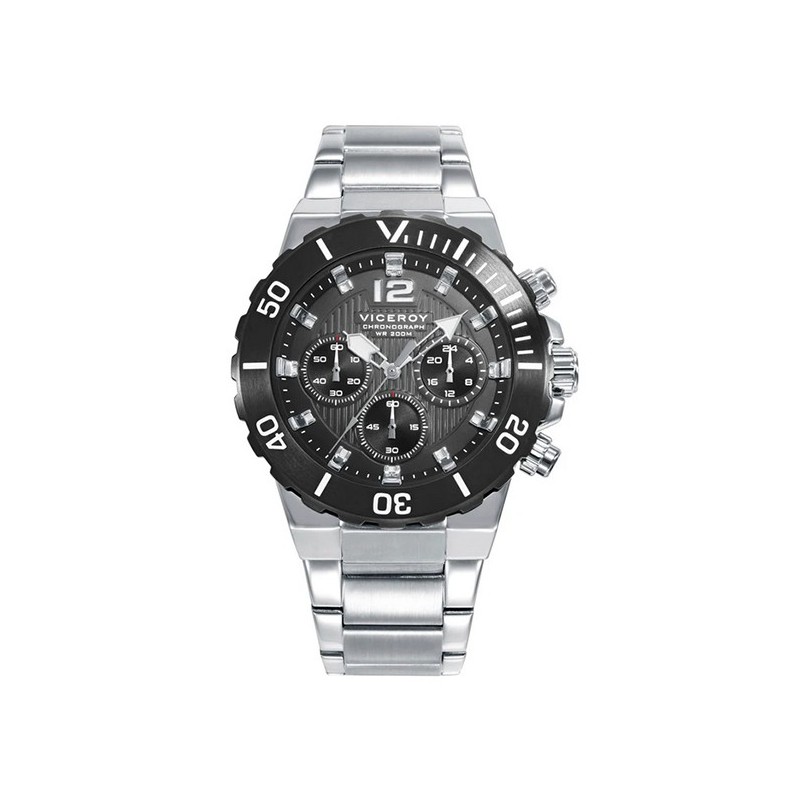 Reloj caballero Viceroy bisel negro 45007-55