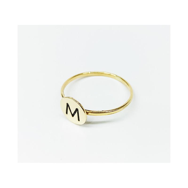 Sortija Oro personalizada Inicial