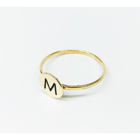 Sortija Oro personalizada Inicial
