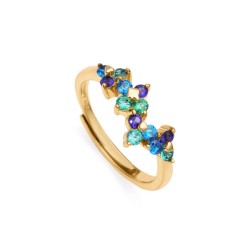 Anillo Viceroy pétalos colores 13136A013-33