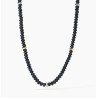 Collar hombre plata 925 y hematites 553641