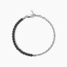 Pulsera caballero plata y hematites 533812