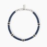Pulsera caballero cerámica azul y plata 533854
