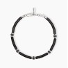 Pulsera caballero cerámica negra y plata 533853