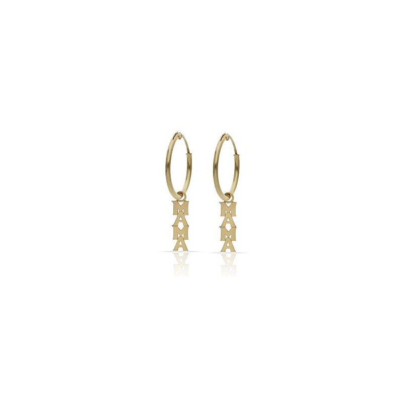 Aros de Oro colgante Mamá