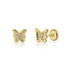 Pendientes infantiles Mariposa de Oro