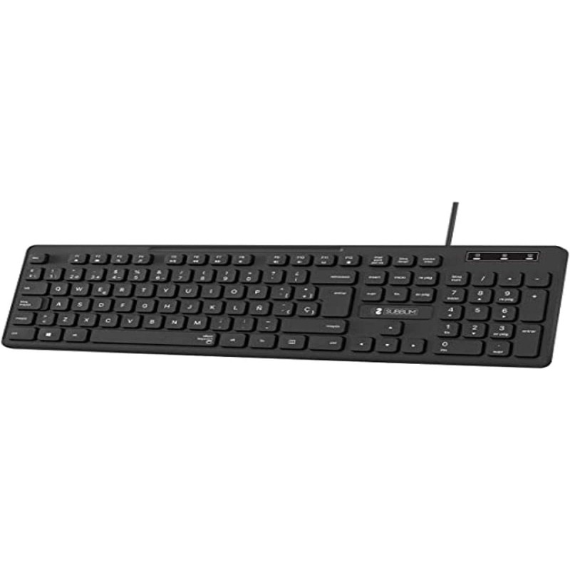 Teclado subblim slim silencioso con cable USB