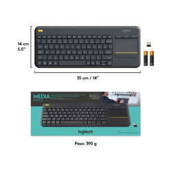 LOGITECH MEDIA K400 PLUS NEGRO