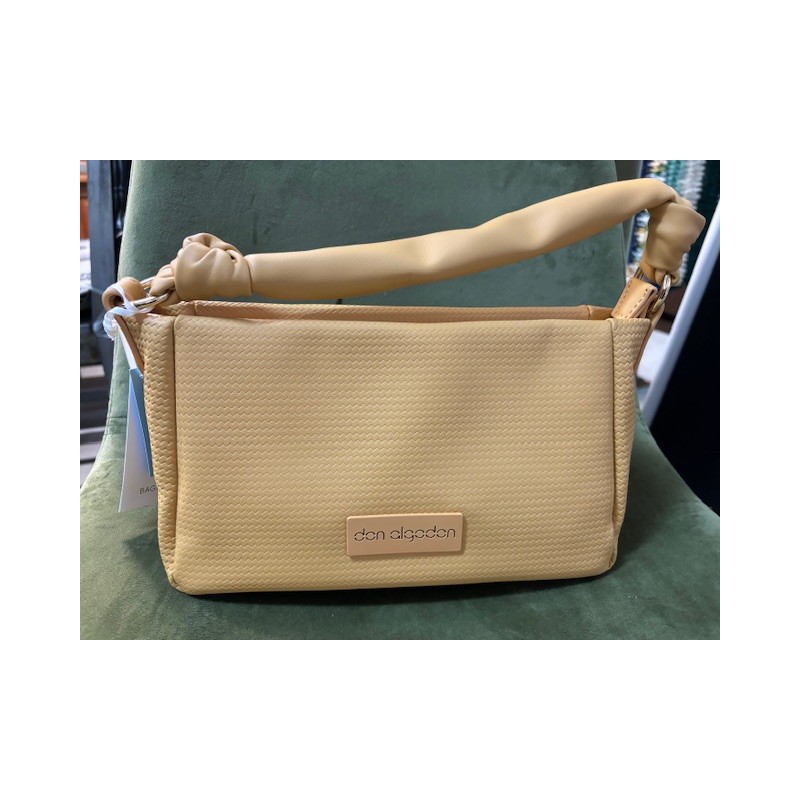 Bolsos D Algodón Amarillo y Blanco Roto