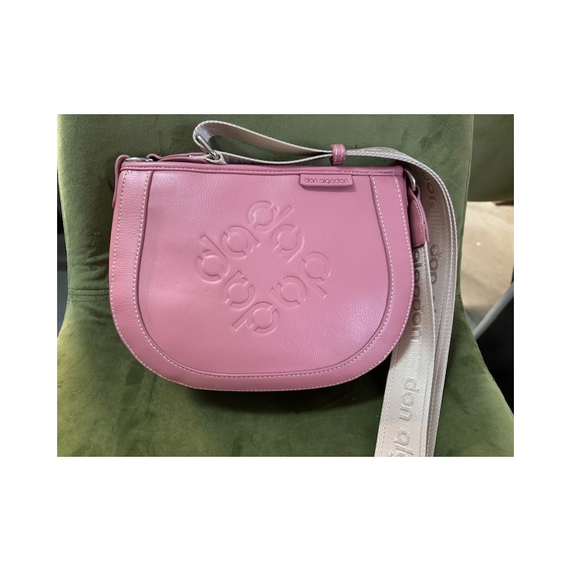 Bolso Bandolera D algodón Rosa