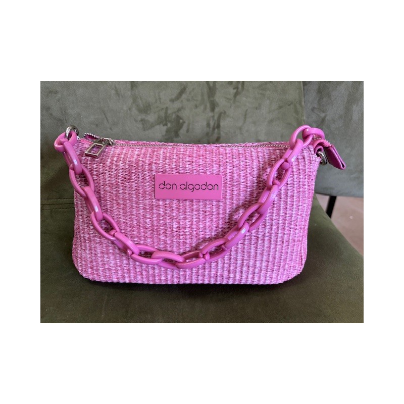 Bolso Rosa Fucsia D Algodón Pequeño