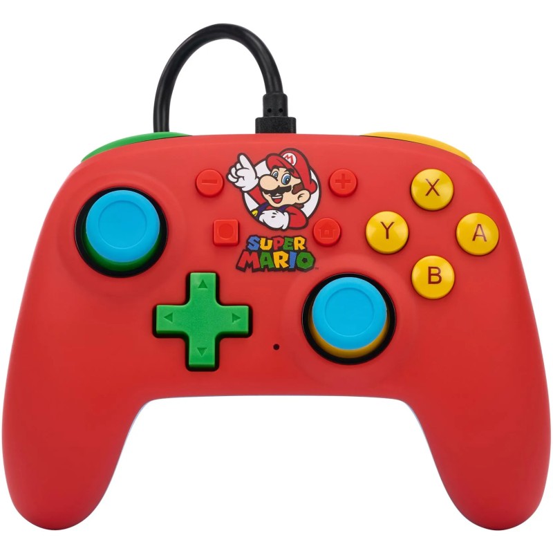PowerA Nano NSGP0123-01 Mando para Nintendo Switch Super Mario Rojo