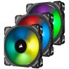 Corsair ML120 PRO RGB Triple Pack Ventiladores Levitación Magnética Negros + Lightning Node & Hub