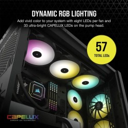 Corsair iCUE H170i ELITE CAPELLIX Kit de Refrigeración Líquida 420mm Negra