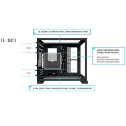Lian-Li O11 Dynamic Mini Snow Cristal Templado USB 3.1 Blanca
