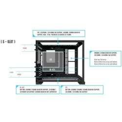 Lian-Li O11 Dynamic Mini Snow Cristal Templado USB 3.1 Blanca