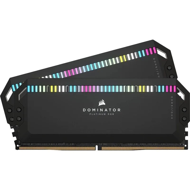 Corsair Dominator Platinum RGB DDR5 64GB (2x32GB) 6400MT/s CL32 Negro (CMT64GX5M2B6400C32)